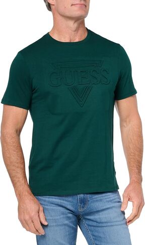 GUESS Men's Short Sleeve BSC Embossed Tee in Saudi Arabia