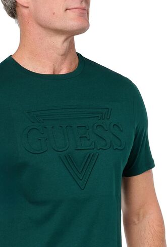 GUESS Men's Short Sleeve BSC Embossed Tee in Saudi Arabia