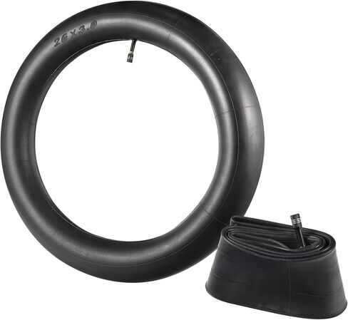 أنبوب إطارات الدراجة السميكة مقاس 26 × 4.0، أنبوب داخلي بديل مقاس 26 بوصة مع صمام AV 32 مم متوافق مع الدراجة الجبلية E Fat Bike مقاس 26 × 3.50 26 × 3.60 26 × 3.80 26 × 4.0 أنابيب دراجة كهربائية in Kuwait