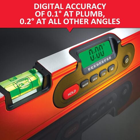 Kapro - 985D Digiman Magnetic Digital Level - 48-Inch - For Leveling and Measuring - Features Plumb Site, Ergonomic Handle, and Carrying Case in Saudi Arabia
