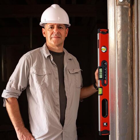 Kapro - 985D Digiman Magnetic Digital Level - 48-Inch - For Leveling and Measuring - Features Plumb Site, Ergonomic Handle, and Carrying Case in Saudi Arabia