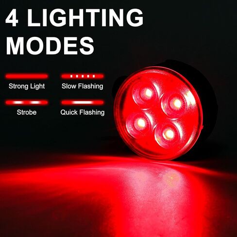 أضواء الدراجة - مجموعة مصابيح الدراجة القابلة لإعادة الشحن، مصابيح LED فائقة السطوع للدراجة الأمامية والخلفية 4 أوضاع إضاءة مقاومة للماء، سهلة التركيب لركوب الدراجات الجبلية (عبوة من قطعتين) in Kuwait