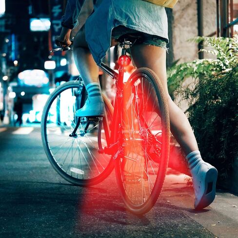 أضواء الدراجة - مجموعة مصابيح الدراجة القابلة لإعادة الشحن، مصابيح LED فائقة السطوع للدراجة الأمامية والخلفية 4 أوضاع إضاءة مقاومة للماء، سهلة التركيب لركوب الدراجات الجبلية (عبوة من قطعتين) in Kuwait