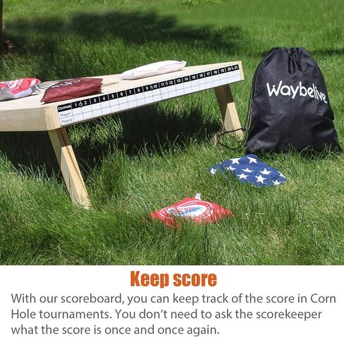 Corn Hole Game Magnetic Scoreboard with Round Flat Washer, Durable Scoreboard, Easy to Install Keep Track of The Score, White & Black in Saudi Arabia