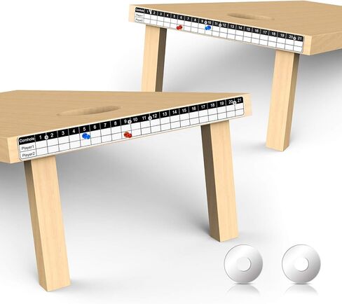Corn Hole Game Magnetic Scoreboard with Round Flat Washer, Durable Scoreboard, Easy to Install Keep Track of The Score, White & Black in Saudi Arabia