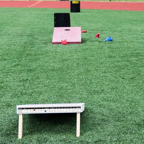 Corn Hole Game Magnetic Scoreboard with Round Flat Washer, Durable Scoreboard, Easy to Install Keep Track of The Score, White & Black in Saudi Arabia