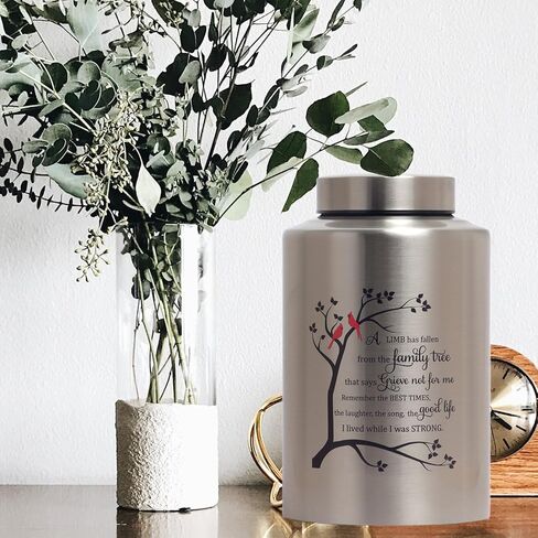 الجرار التذكارية لحرق الجثث لرماد الإنسان، الذكور البالغين، الجرار المزخرفة للرجال والنساء، كبيرة تحمل ما يصل إلى 220 رطل، جنازة الذاكرة، الجرار الحمراء للدفن، الجرار للطيور الحمراء للرماد البشري (شجرة الكرادلة) in Kuwait