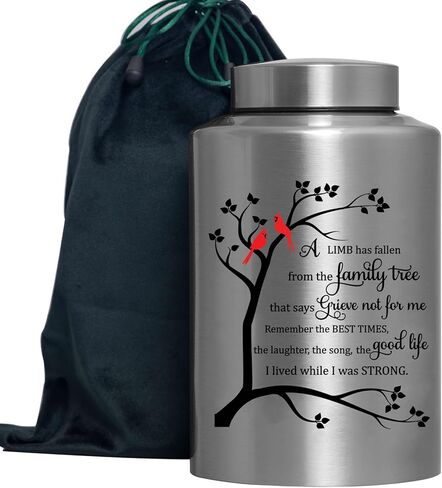 الجرار التذكارية لحرق الجثث لرماد الإنسان، الذكور البالغين، الجرار المزخرفة للرجال والنساء، كبيرة تحمل ما يصل إلى 220 رطل، جنازة الذاكرة، الجرار الحمراء للدفن، الجرار للطيور الحمراء للرماد البشري (شجرة الكرادلة) in Kuwait