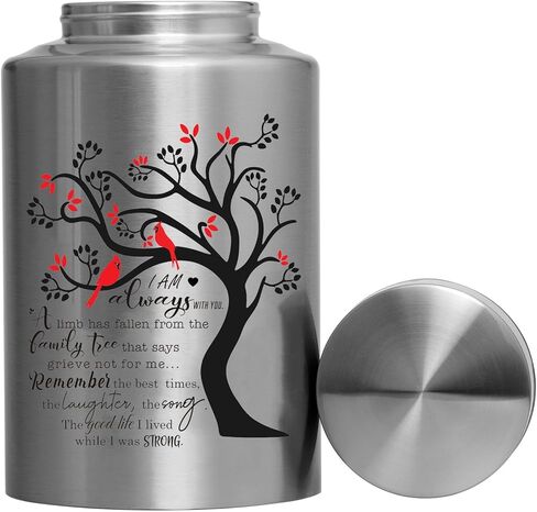 الجرار التذكارية لحرق الجثث لرماد الإنسان، الذكور البالغين، الجرار المزخرفة للرجال والنساء، كبيرة تحمل ما يصل إلى 220 رطل، جنازة الذاكرة، الجرار الحمراء للدفن، الجرار للطيور الحمراء للرماد البشري (شجرة الكرادلة) in Kuwait