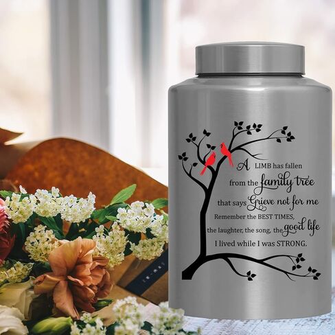 الجرار التذكارية لحرق الجثث لرماد الإنسان، الذكور البالغين، الجرار المزخرفة للرجال والنساء، كبيرة تحمل ما يصل إلى 220 رطل، جنازة الذاكرة، الجرار الحمراء للدفن، الجرار للطيور الحمراء للرماد البشري (شجرة الكرادلة) in Kuwait