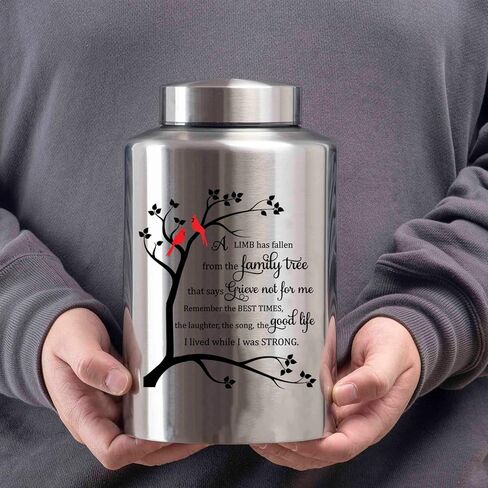 الجرار التذكارية لحرق الجثث لرماد الإنسان، الذكور البالغين، الجرار المزخرفة للرجال والنساء، كبيرة تحمل ما يصل إلى 220 رطل، جنازة الذاكرة، الجرار الحمراء للدفن، الجرار للطيور الحمراء للرماد البشري (شجرة الكرادلة) in Kuwait