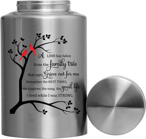 الجرار التذكارية لحرق الجثث لرماد الإنسان، الذكور البالغين، الجرار المزخرفة للرجال والنساء، كبيرة تحمل ما يصل إلى 220 رطل، جنازة الذاكرة، الجرار الحمراء للدفن، الجرار للطيور الحمراء للرماد البشري (شجرة الكرادلة) in Kuwait