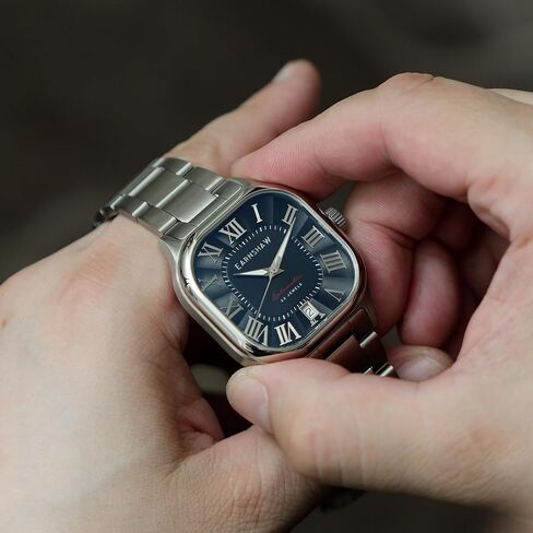 Thomas Earnshaw Coussin Men's Automatic 39mm Watch with Genuine Leather Strap ES-8284 in Saudi Arabia