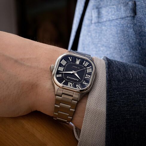 Thomas Earnshaw Coussin Men's Automatic 39mm Watch with Genuine Leather Strap ES-8284 in Saudi Arabia