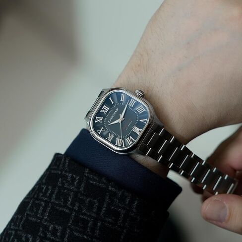 Thomas Earnshaw Coussin Men's Automatic 39mm Watch with Genuine Leather Strap ES-8284 in Saudi Arabia