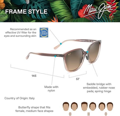 Maui Jim Good Fun Butterfly Sunglasses in Saudi Arabia