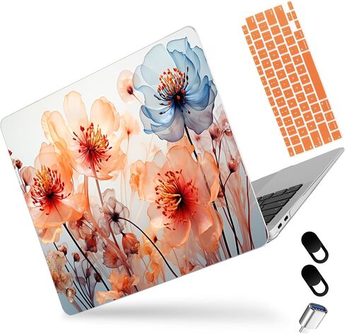 MEEgoodo for MacBook Air 13 inch Case 2021 2020 2019 2018, Cover Fit Model A2337 M1 A2179 A1932, Flexible Crystal Case for 13.3-inch Laptop, Hard Shell Cases for MacBook Air M1,Glowing Lines Full Moon in Kuwait