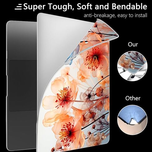 MEEgoodo for MacBook Air 13 inch Case 2021 2020 2019 2018, Cover Fit Model A2337 M1 A2179 A1932, Flexible Crystal Case for 13.3-inch Laptop, Hard Shell Cases for MacBook Air M1,Glowing Lines Full Moon in Kuwait