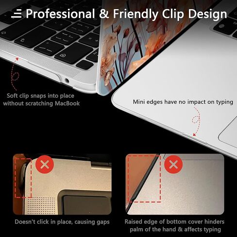 MEEgoodo for MacBook Air 13 inch Case 2021 2020 2019 2018, Cover Fit Model A2337 M1 A2179 A1932, Flexible Crystal Case for 13.3-inch Laptop, Hard Shell Cases for MacBook Air M1,Glowing Lines Full Moon in Kuwait