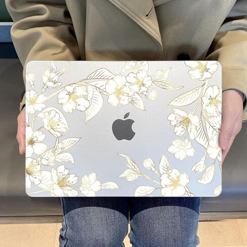 MEEgoodo for MacBook Air 13 inch Case 2021 2020 2019 2018, Cover Fit Model A2337 M1 A2179 A1932, Flexible Crystal Case for 13.3-inch Laptop, Hard Shell Cases for MacBook Air M1,Glowing Lines Full Moon in Kuwait