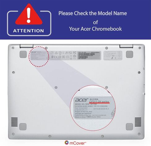 حافظة mCover متوافقة مع أجهزة الكمبيوتر المحمول القابلة للتحويل من سلسلة Acer Chromebook Spin 311 CP311-2H مقاس 11.6 بوصة فقط (لا تناسب موديلات Acer الأخرى) - شفافة in Saudi Arabia