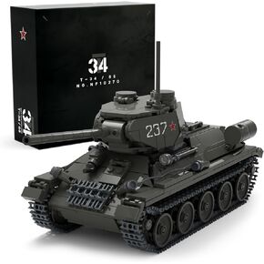 Nifeliz T34/85 Tank, WW2 Military Tank Building Set for Adults, Collectible Army Model to Build and Display, Gift Ideal for Military Fans (818 PCS, NF10270)