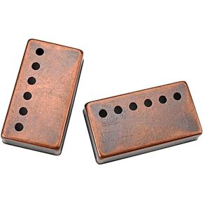 Alnicov 2 Pcs Humbucker Pickup Covers 50/52mm Neck Bridge Pickup Covers for Electric Guitar Parts Bronze