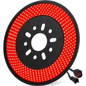Spare Tire Brake Light for 2007-2018 Jeep Wrangler JK JKU YJ TJ, 6 Ring 405PCS LED Wheel Lights, Plug-N-Play 3rd Third Brake Light,Red Rear Tail Brake Light for Jeep Wrangler JK JKU Accessories