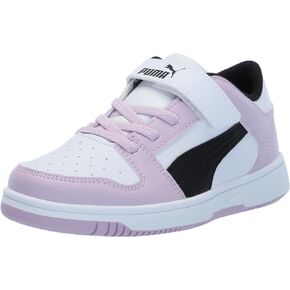 PUMA Unisex-Child Rebound Layup Lo Hook and Loop Sneaker