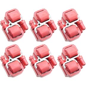 6PCS ARKAUTO HIGH ENERGY IGNITION COIL ARK-IG359 UF359 A0001587803 FOR MERCEDES BENZ B C E CL CLK CLS G ML R S SL SLK SLR AMG CLASS 3.2 3.7 4.3 5.0 5.4 5.5 V6 V8 M112 M113 W203 W204 W210 W211 W220