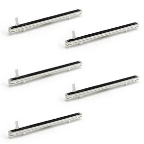 Fielect 5Pcs 10K Slide Potentiometer 128mm Fader Variable Resistors Mixer 3Pins 10K Ohm Linear Potentiometers for Dimming Tuning