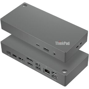 Lenovo ThinkPad Universal USB-C Dock V2-40B70090 with SOVVYDIGN HDMI Cable + SOVVYDIGN DisplayPort Cable + Starter Bundle