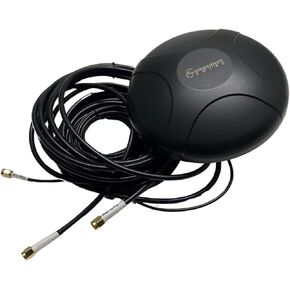 CompuPort 3in1 BQX Combination M2M Low Profile Mobility Vehicle Antenna, MIMO 5G/4G/WiFi/GPS(GLONASS) Antennas for Transit Fleets, Buses, Trains, Trucks, Ambulance, and Ubers.