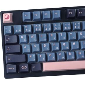 Tsungup PBT Keycaps, 142 Keys Cherry Profile Keycaps Dye Sublimation Taro Crisp Customized Keycaps for ANSI Layout Cherry MX Switches Mechanical Keyboards