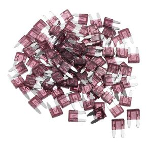 Car Fuse Blade Style Fuses 40A Mini Fuse Durable Short Circuit Protection Dark Purple 100Pcs