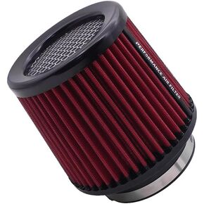 3 3.5 4 inch Cold Air Intake Filter 76mm 89mm 101mm Performance Cone Air Filters Universal for Racing Sport Car 3 Sizes in 1… (Black), XH-UN101-101-BK