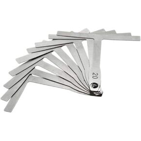 LGEGE UnderString Radius Gauge for Guitar and Bass Setup Bridge Saddle Adjustments Set of 9 Luthier Tools