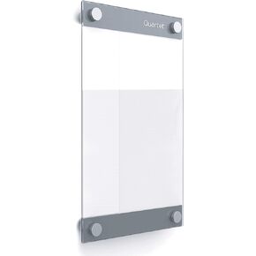 Quartet Glass Whiteboard, Magnetic Dry Erase Board, 8-1/2" x 11", with Customizable Templates, White Dry Erase Surface, Infinity (GI8511)