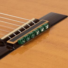 Classical Flamenco Acoustic Guitar Beads in Green Gloss for Nylon Strings by Alba Guitar Beads