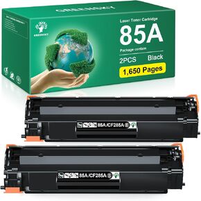 GREENSKY Compatible Toner Cartridge Replacement for HP 85A CE285A HP85A for HP Laserjet P1102W 1102W P1109W M1212NF MFP P1005 P1006 M1217NFW Printers (Black, 2-Packs)