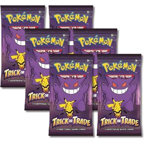 Pokemon 2023 Trick or Trade Gengar & Pikachu | 6 Mini Booster Packs