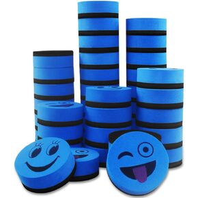 40 Pack Magnetic Whiteboard Erasers Dry Eraser Dry Erase Erasers Bulk Chalkboard Eraser Cleaner for Classroom, Office (Blue, 2 inch)