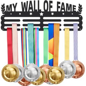 SUPERDANT Running Medal Hanger Inspirational Personalised Medal Hangers World's Okayest Runner for Runners Wall Mount