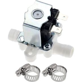 Beduan 1/2" Barb DC 24V Electric Water Solenoid Valve Water Inlet Flow Switch Valve Normally Closed for Water Dispense With Clamp