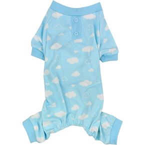 Parisian Pet Dog Pajamas - Cute Cat/Dog Onesie Size M - Pink Swan - Ideal Everyday Outfit for Female Dogs and Female