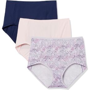 Warner's Women's Blissful Benefits Side-Smoothing Comfort Microfiber Brief 3-Pack Rs7723w