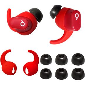 Memory Foam Ear Tips for Beats Studio Buds Earhooks for Beats Earbuds Replacement Grip Cover for Beats Studio Buds Ear Tips fit in Charging Case, Black