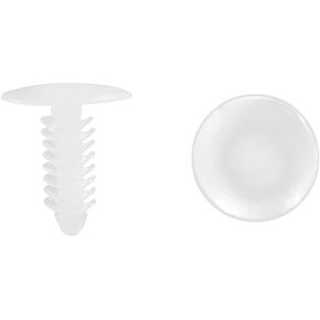 uxcell 100pcs Plastic 7.6mm Hole Dia Car Auto Screw Fastener Rivet Retainers Hood Clip