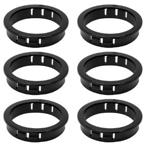 6 Pcs 2 Inch Cable Snap Bushing Grommet Protector, Rubber Grommet Eyelet Ring Gasket Assortment Firewall Grommets for Wiring, Plumbing