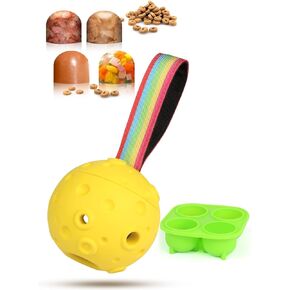 ألعاب للكلاب، لعبة كرة للكلاب، ألعاب للكلاب لإبقائها مشغولة، لعبة توزيع الحلوى للكلاب، ألعاب مطاطية قابلة للتجميد وقابلة للتعبئة، ألعاب تدريب ألغاز الجراء، لعبة ألغاز تفاعلية للكلاب (أصفر) in Kuwait